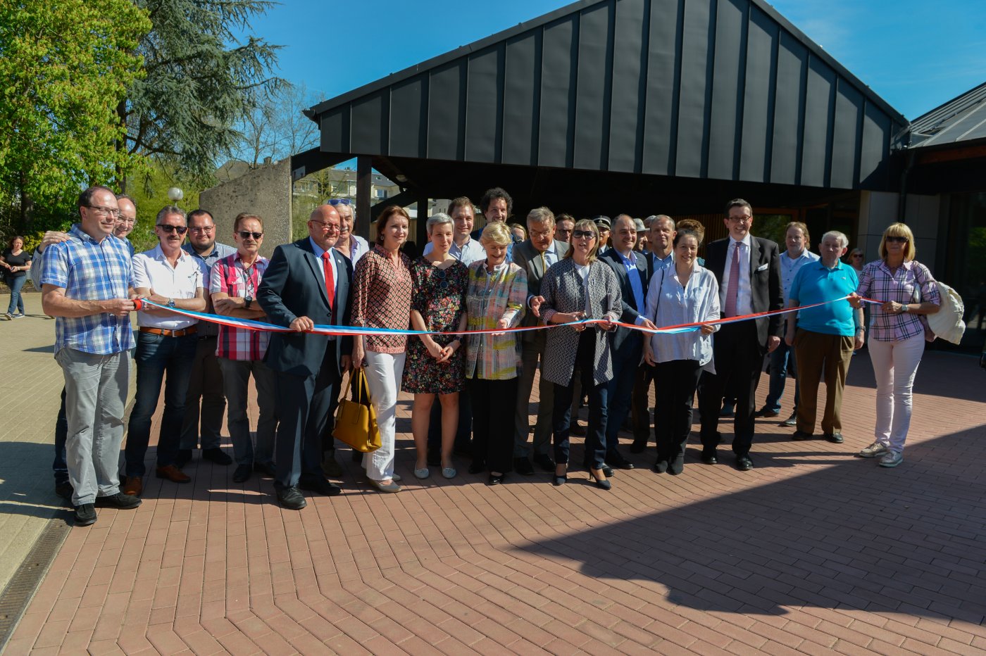Inaugruation pavillon au parc de Merl
