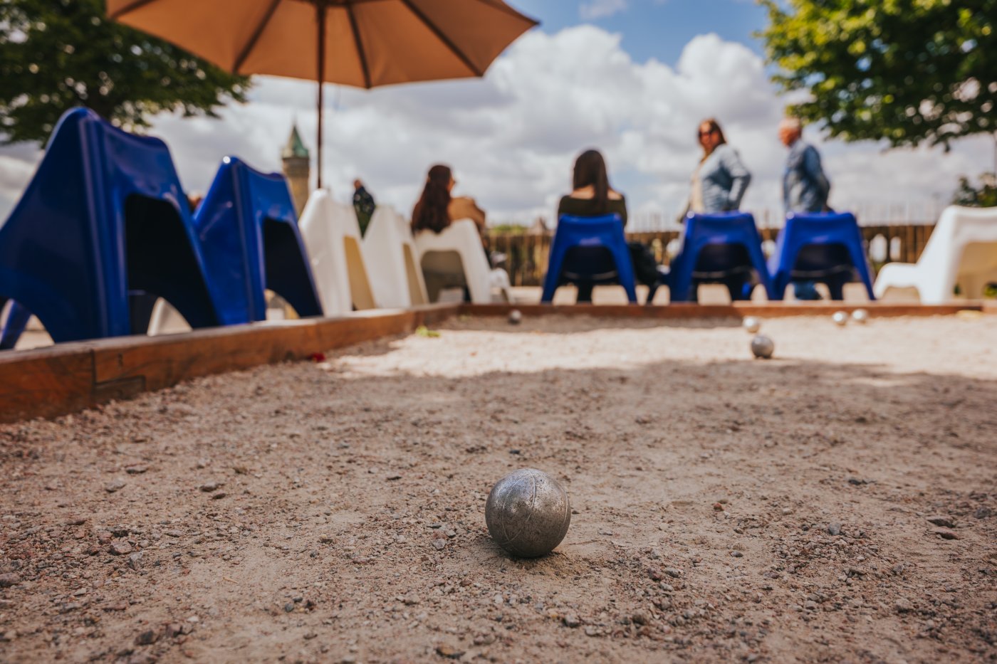 Piste de jeu de boules